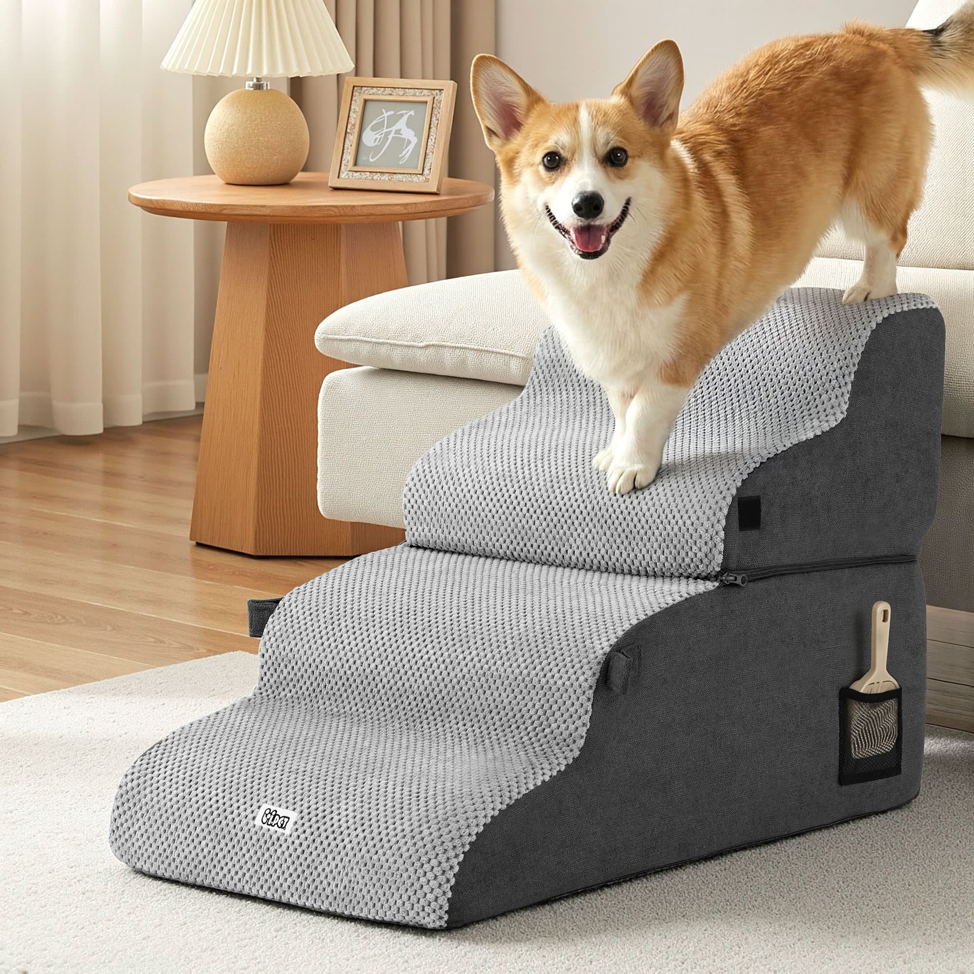 2-in-1 Foam Stairs & Bed (i.Pet) view 9