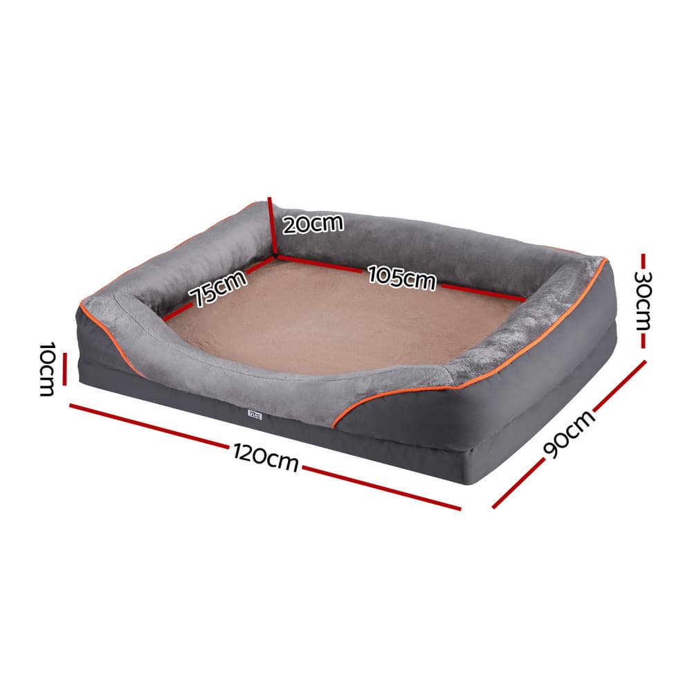 Orthopedic Fleece Sofa Bed, XL (i.Pet) view 2