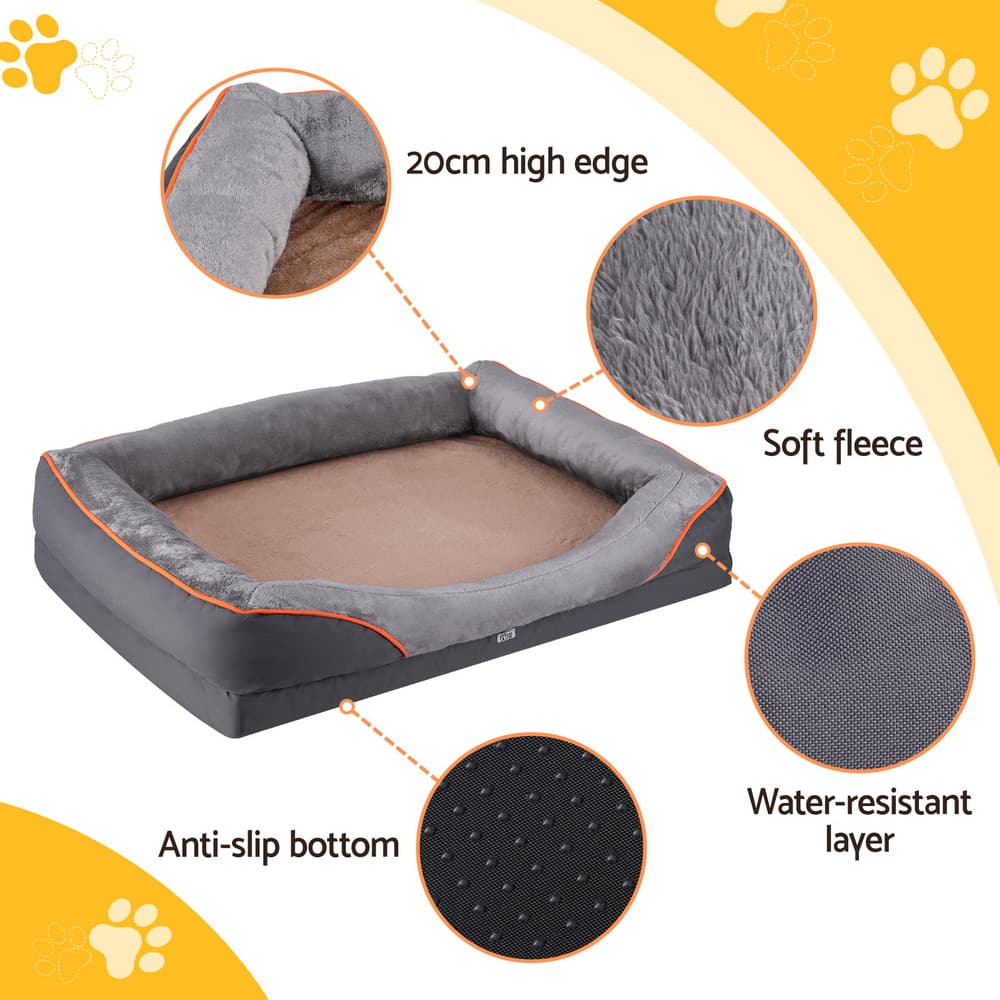 Orthopedic Fleece Sofa Bed, XL (i.Pet) view 5
