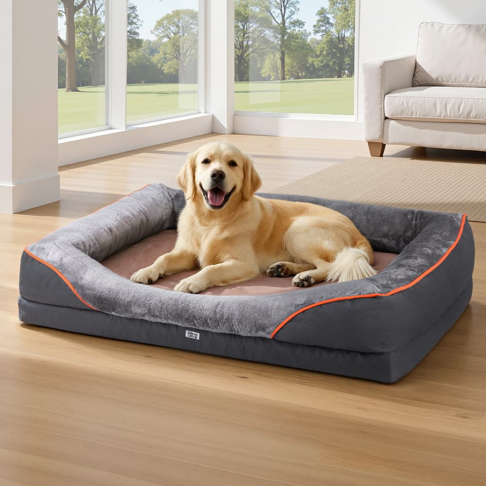 Orthopedic Fleece Sofa Bed, XL (i.Pet) view 7