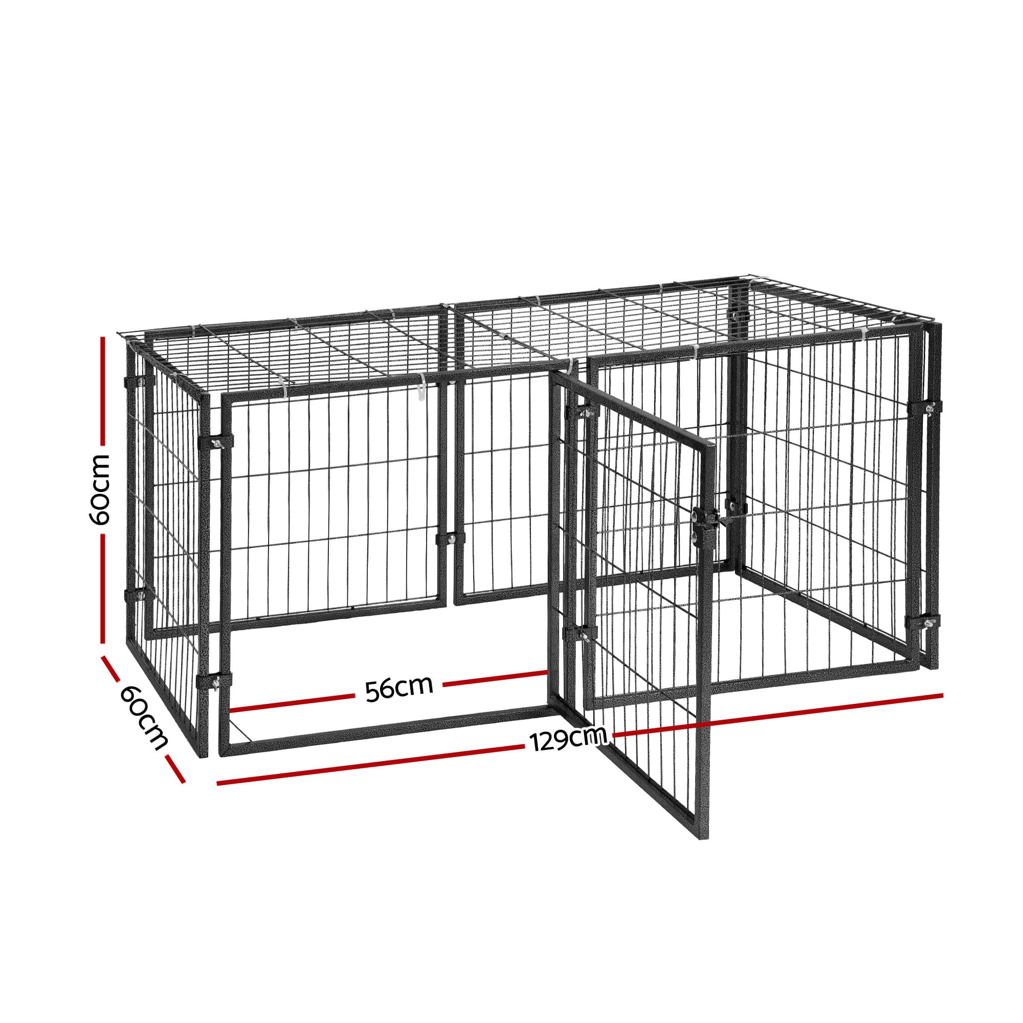 Large Crate & Playpen, 129cm (i.Pet) view 2