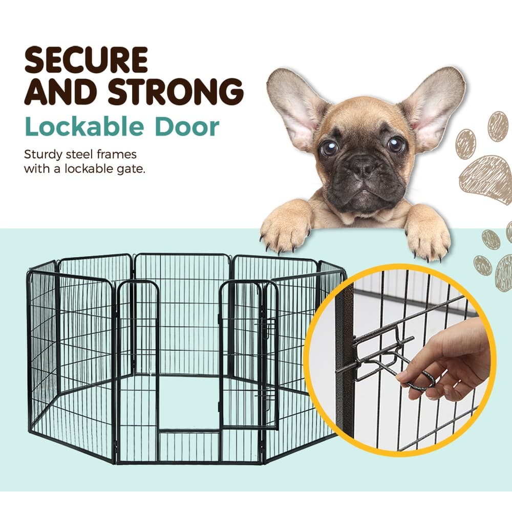 8-Panel Playpen, 100cm (i.Pet) view 4