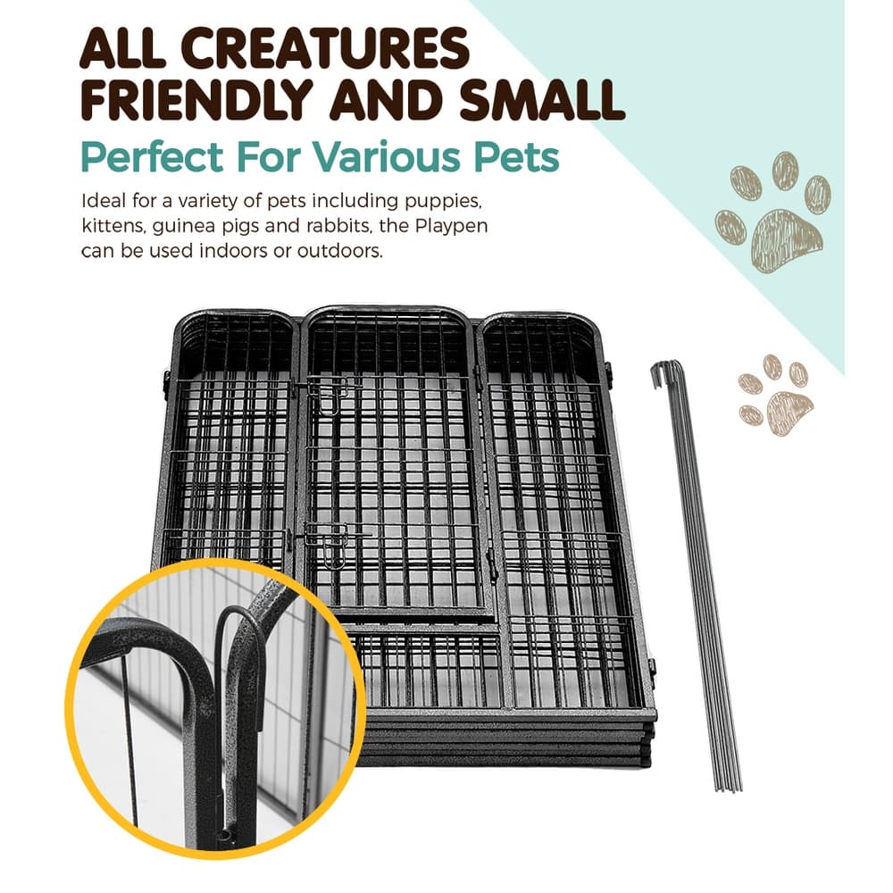 8-Panel Playpen, 100cm (i.Pet) view 6