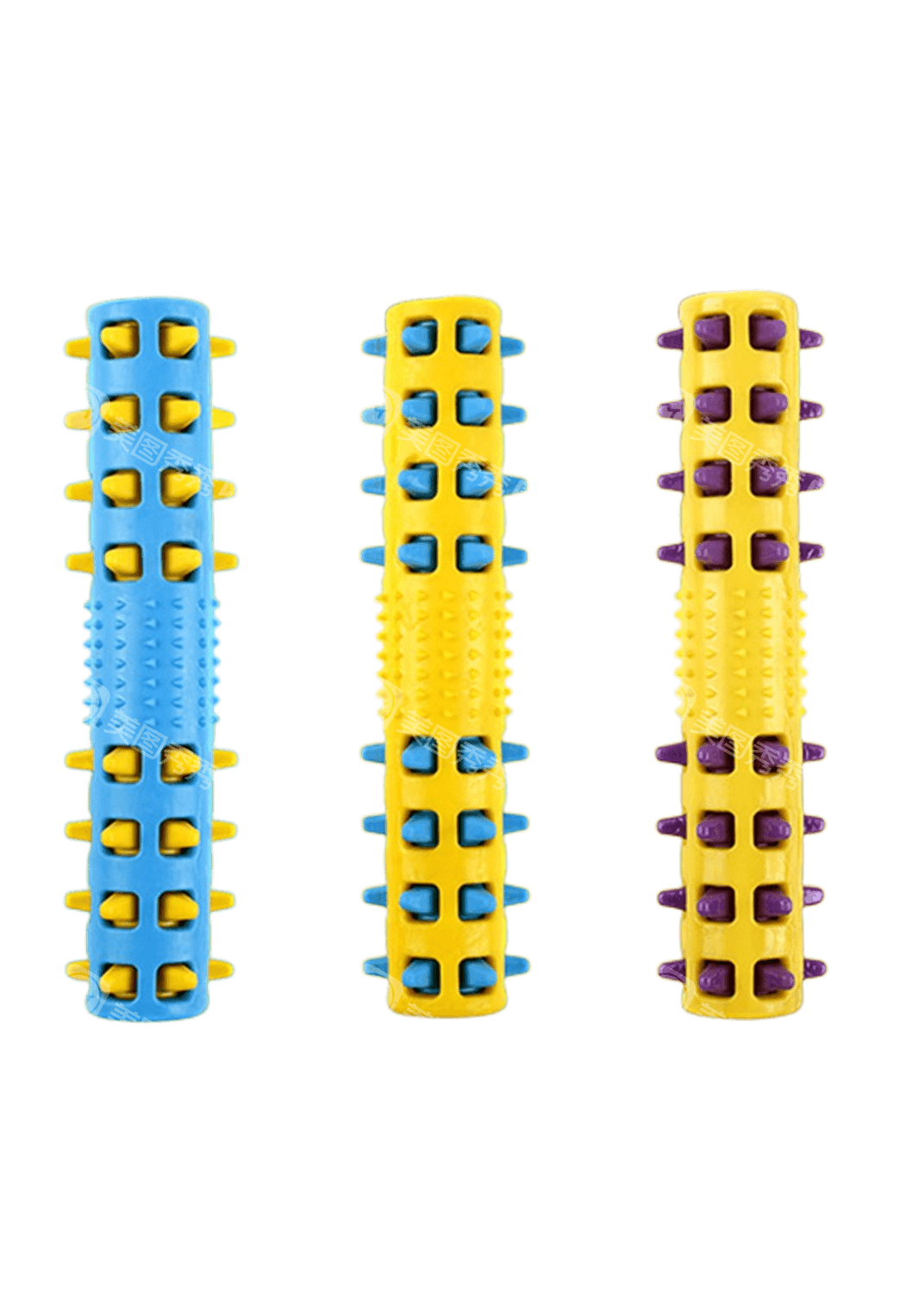 Rubber Spike Fetch Sticks, 3 Pack