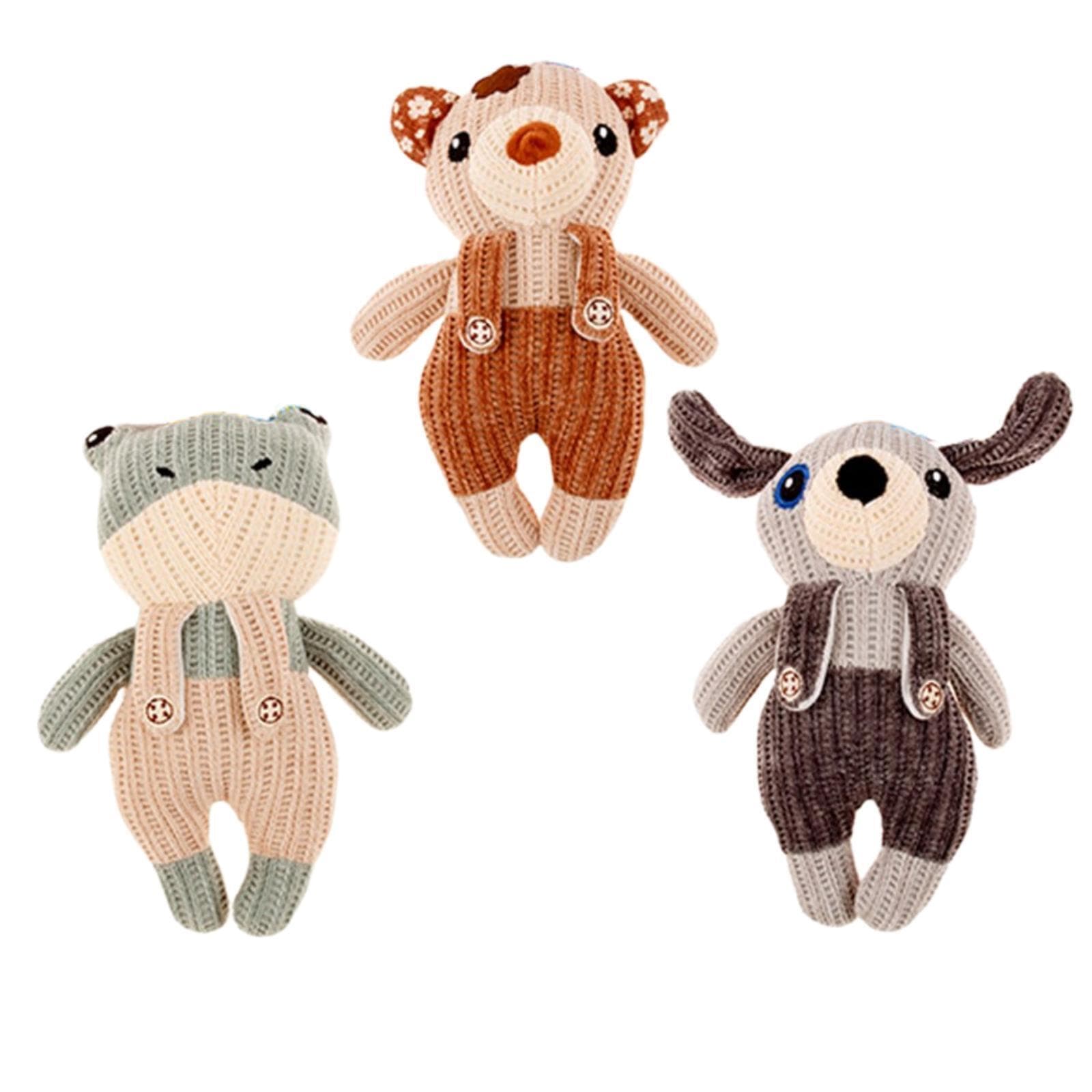 Plush Squeaky Toys 25cm, 3 Pack
