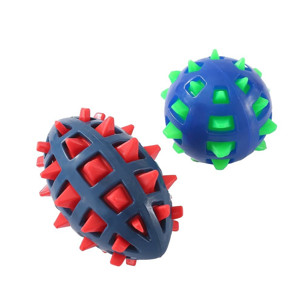 Rubber Spike Dental Footballs, 2 Pack view 2