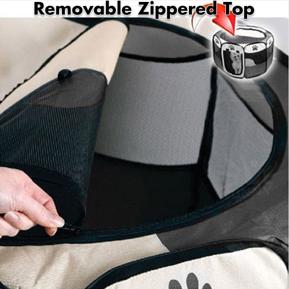 Soft 8-Panel Playpen, XL view 6