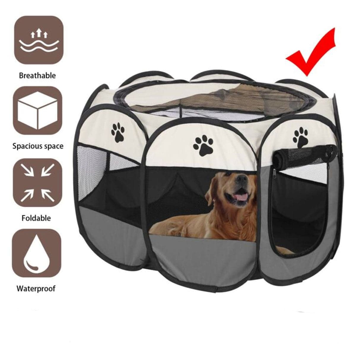 Soft 8-Panel Playpen, XL view 9