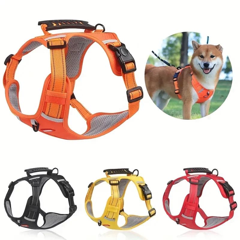 No-Pull Reflective Harness & Lead Set view 2