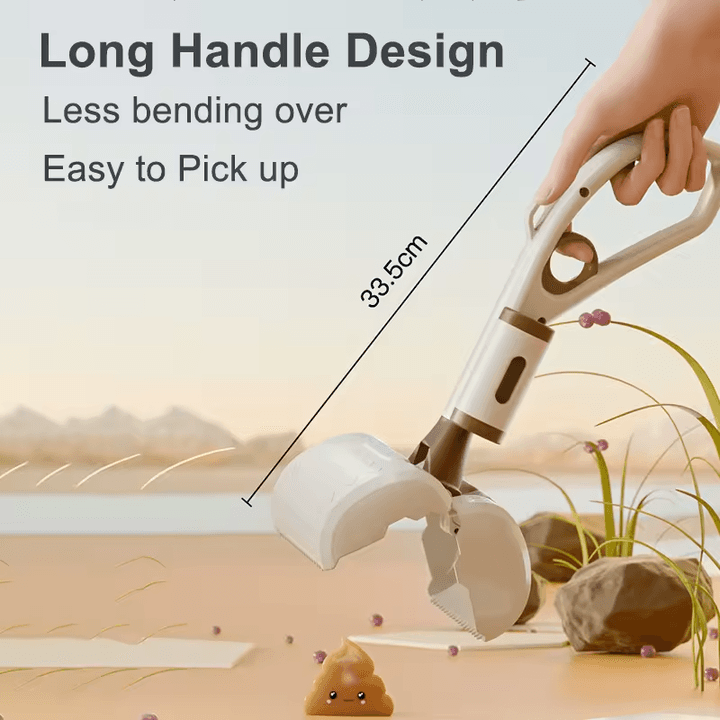 Poop Scooper, Wide Mouth, Beige view 3