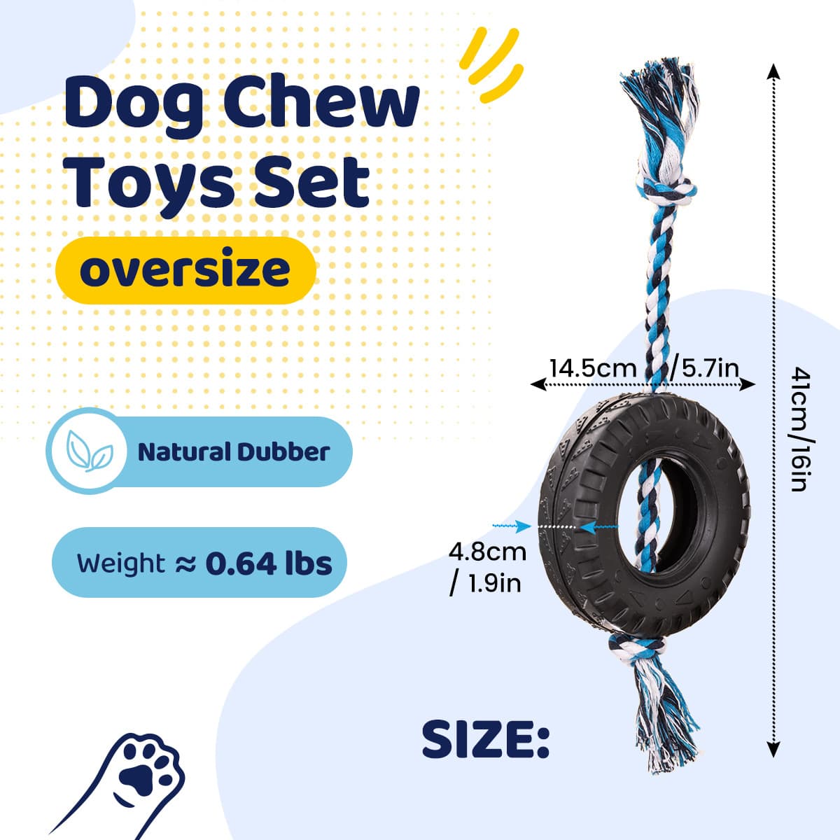Tire & Rope Chew Toy view 5