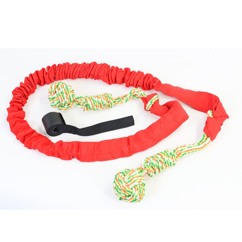 Bungee Tug Toy with Cotton Balls
