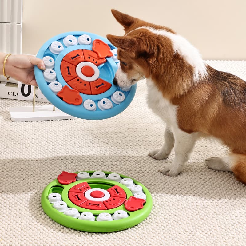 Puzzle Feeder Toy, Blue view 2