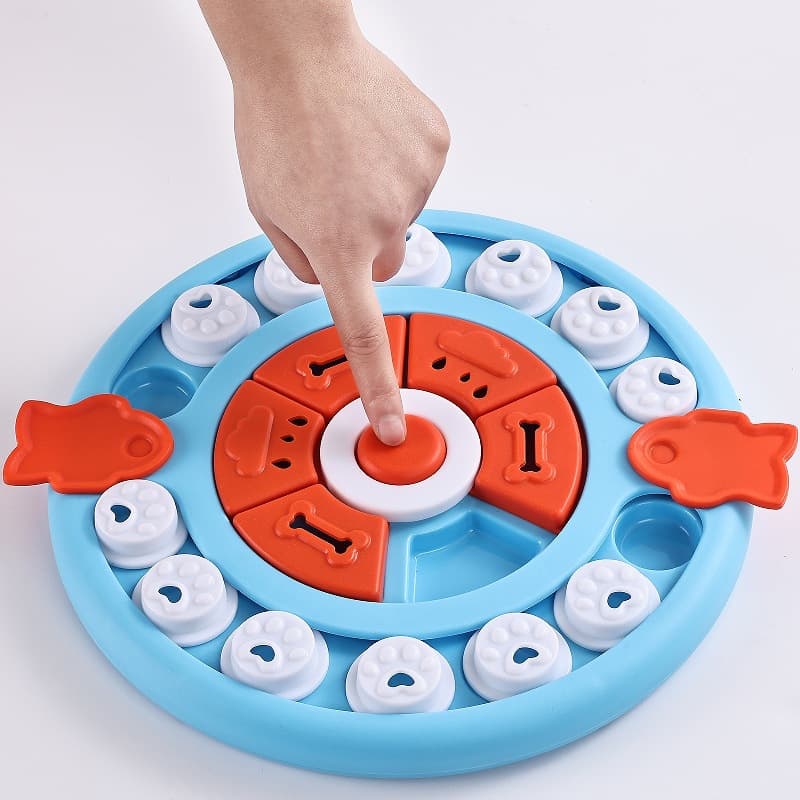 Puzzle Feeder Toy, Blue view 3