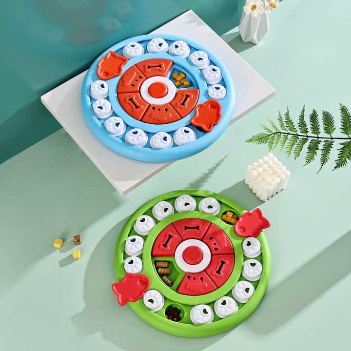Puzzle Feeder Toy, Blue view 6