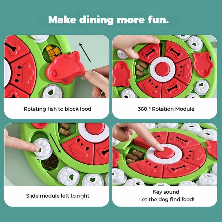 Puzzle Feeder Toy, Blue view 7