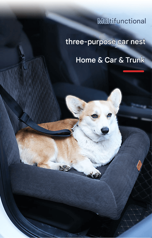 Plush Car Booster Seat, Pink view 2