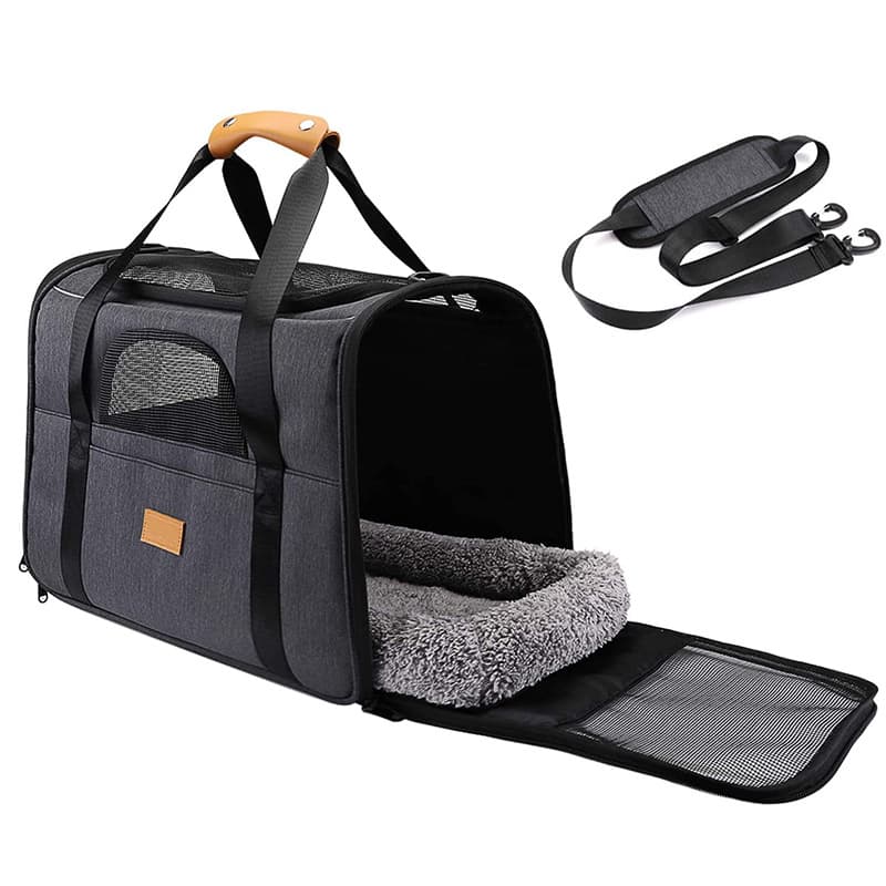 Foldable Soft Carrier, Small, Black view 2