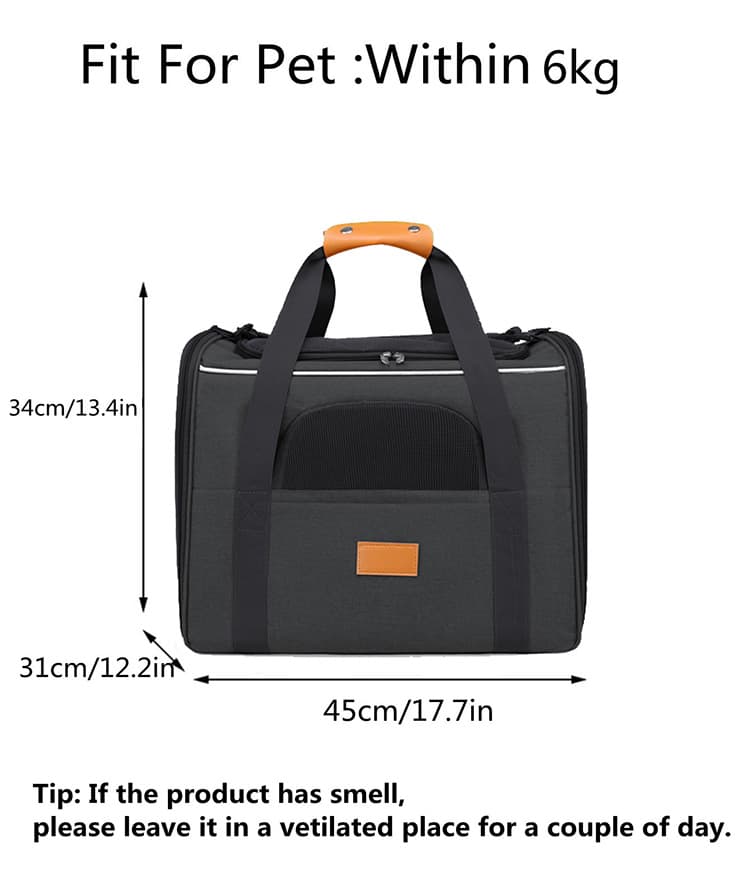 Foldable Soft Carrier, Small, Black view 10