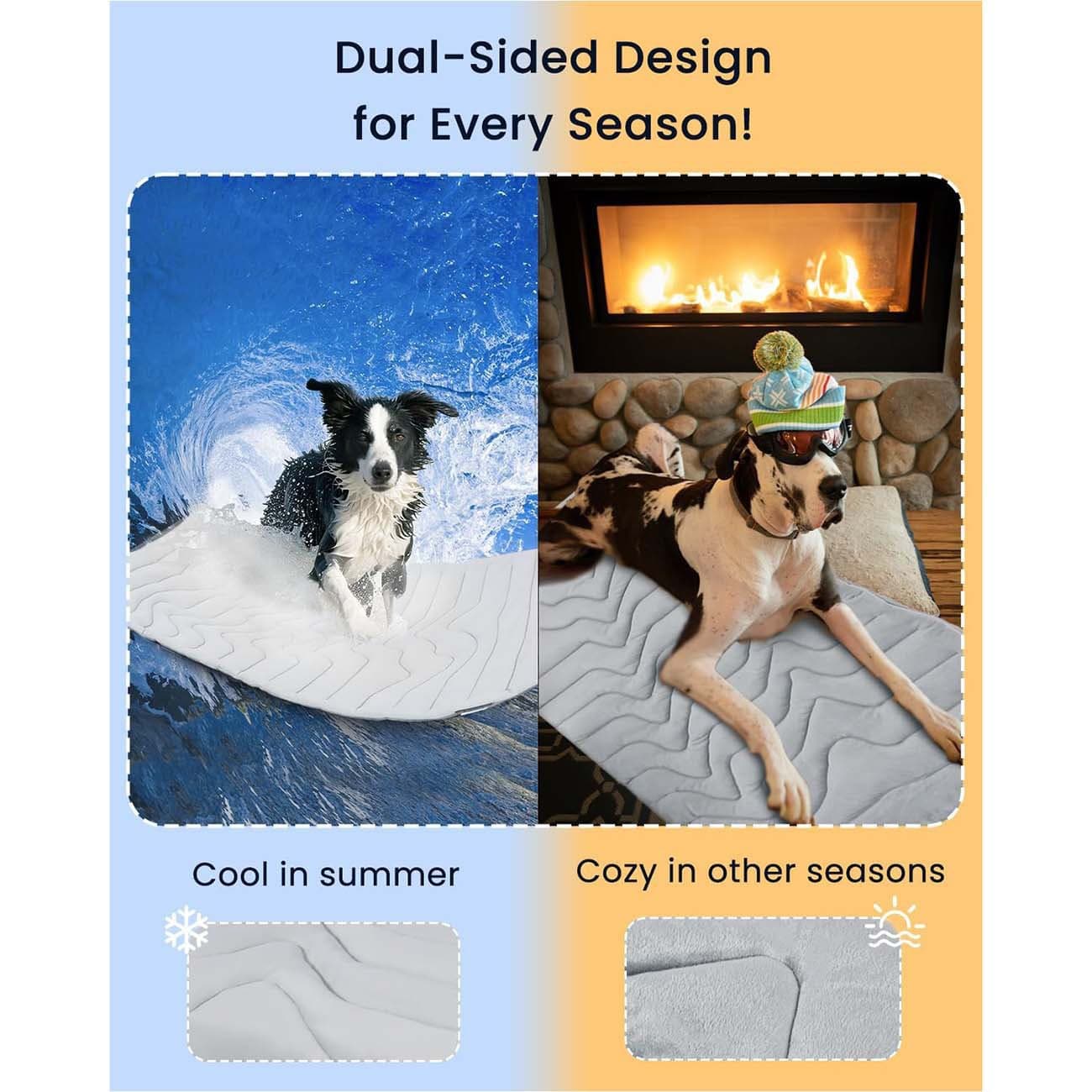 Cooling Mat 2 Pack, 150 x 101cm, Beige view 8