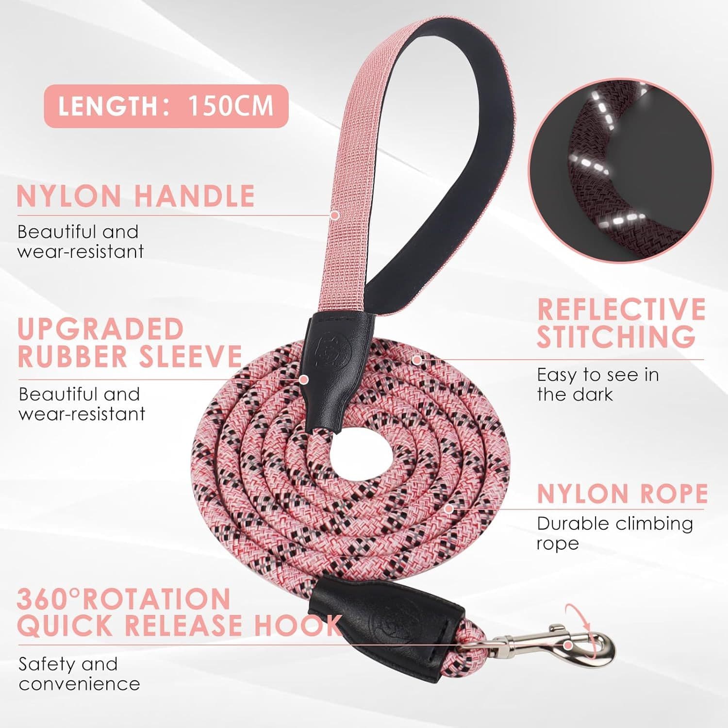 Saddle Harness & Lead Set, Medium, Black view 4