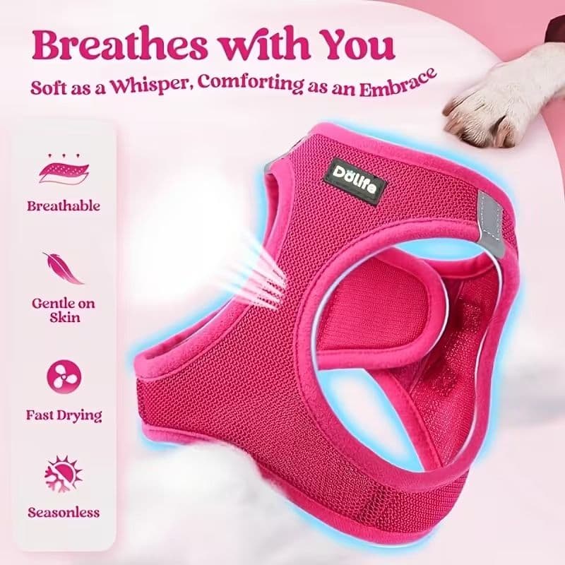 Breathable Vest Harness & Lead Set view 2