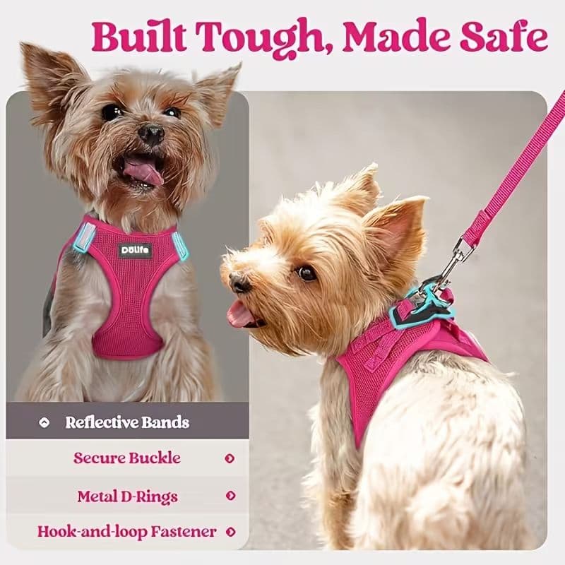 Breathable Vest Harness & Lead Set view 5
