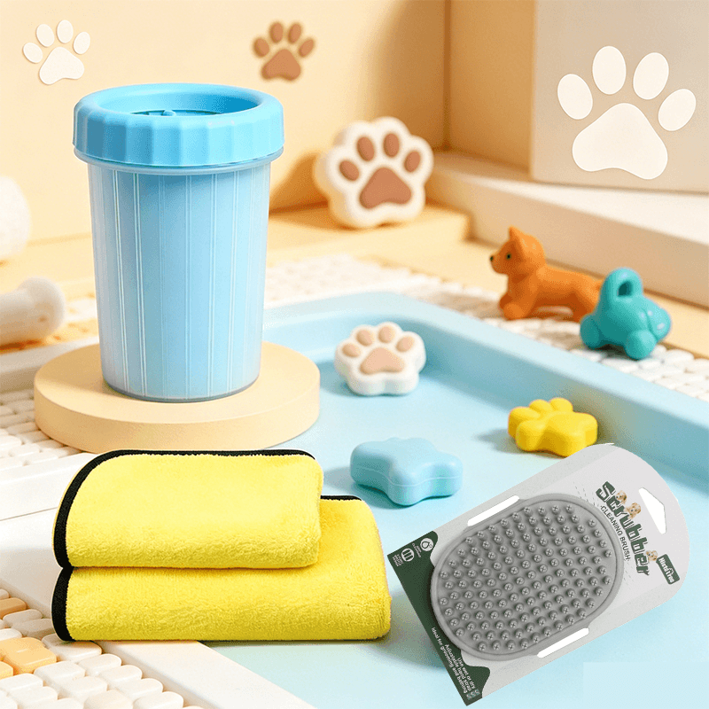4-Piece Grooming & Paw Cleaning Kit view 2