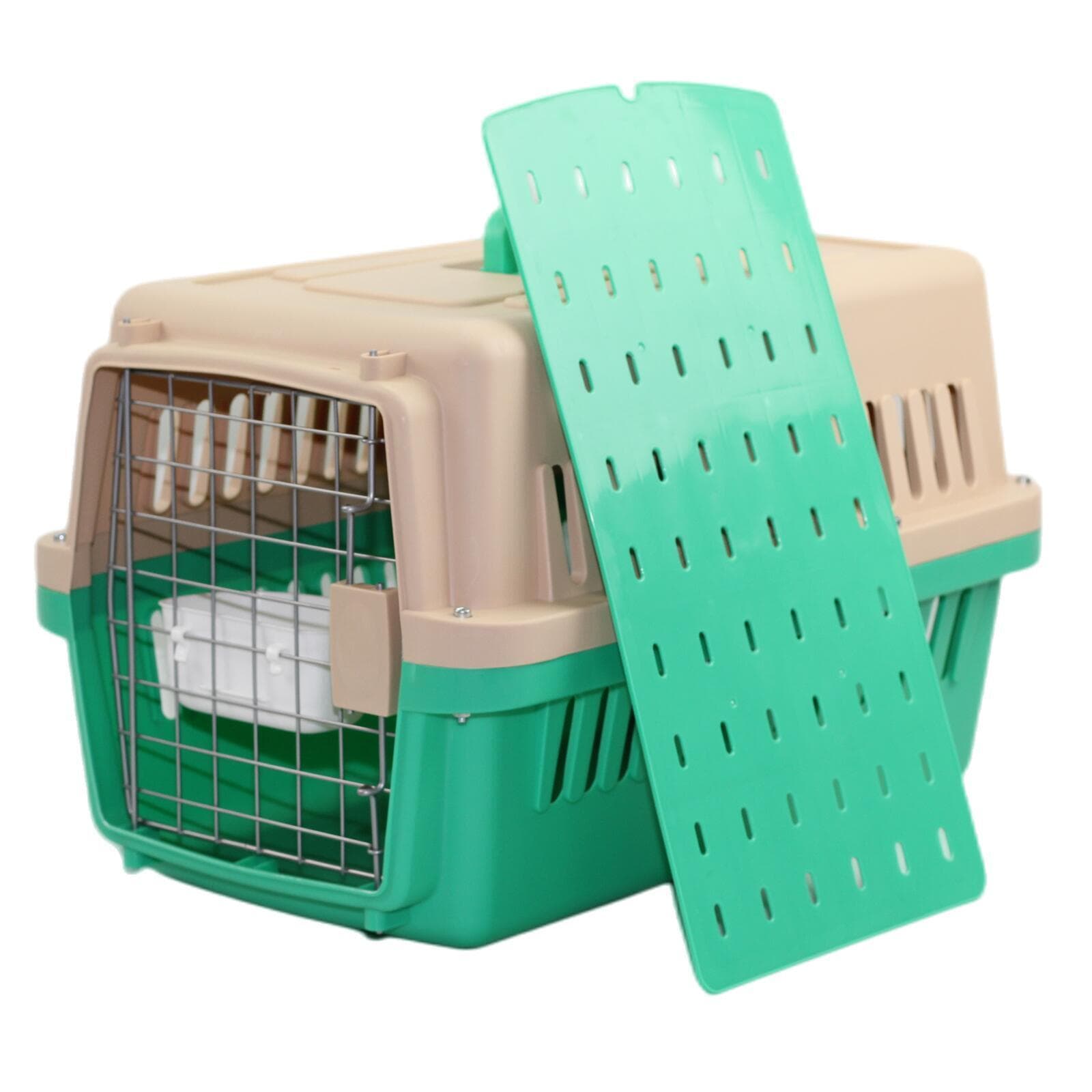 Airline Carrier Crate, Small (YES4PETS), Green