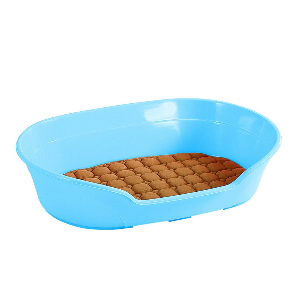 Plastic-Framed Pet Bed, Small (YES4PETS), Blue